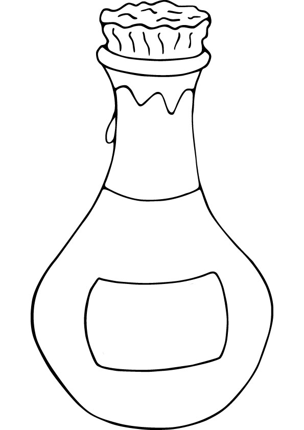 595x842 Bottle Coloring Page