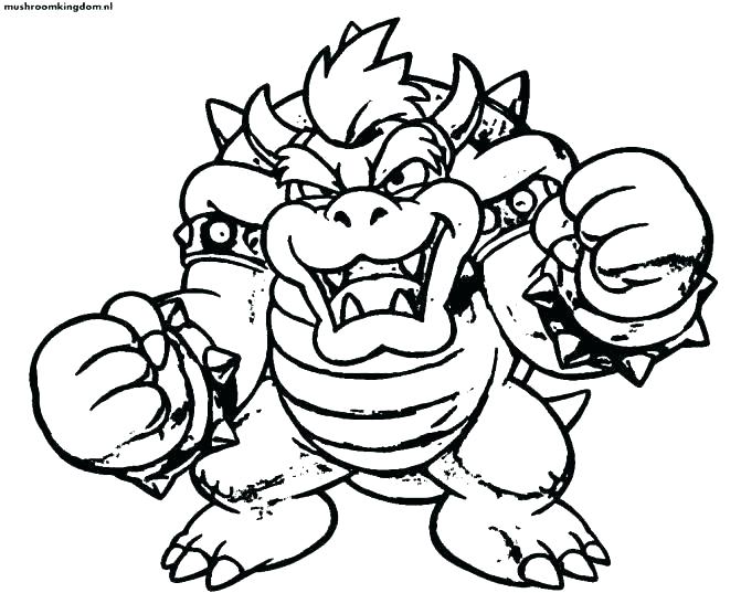 671x537 Bowser Coloring Page Coloring Pages Brothers Coloring Page Medium