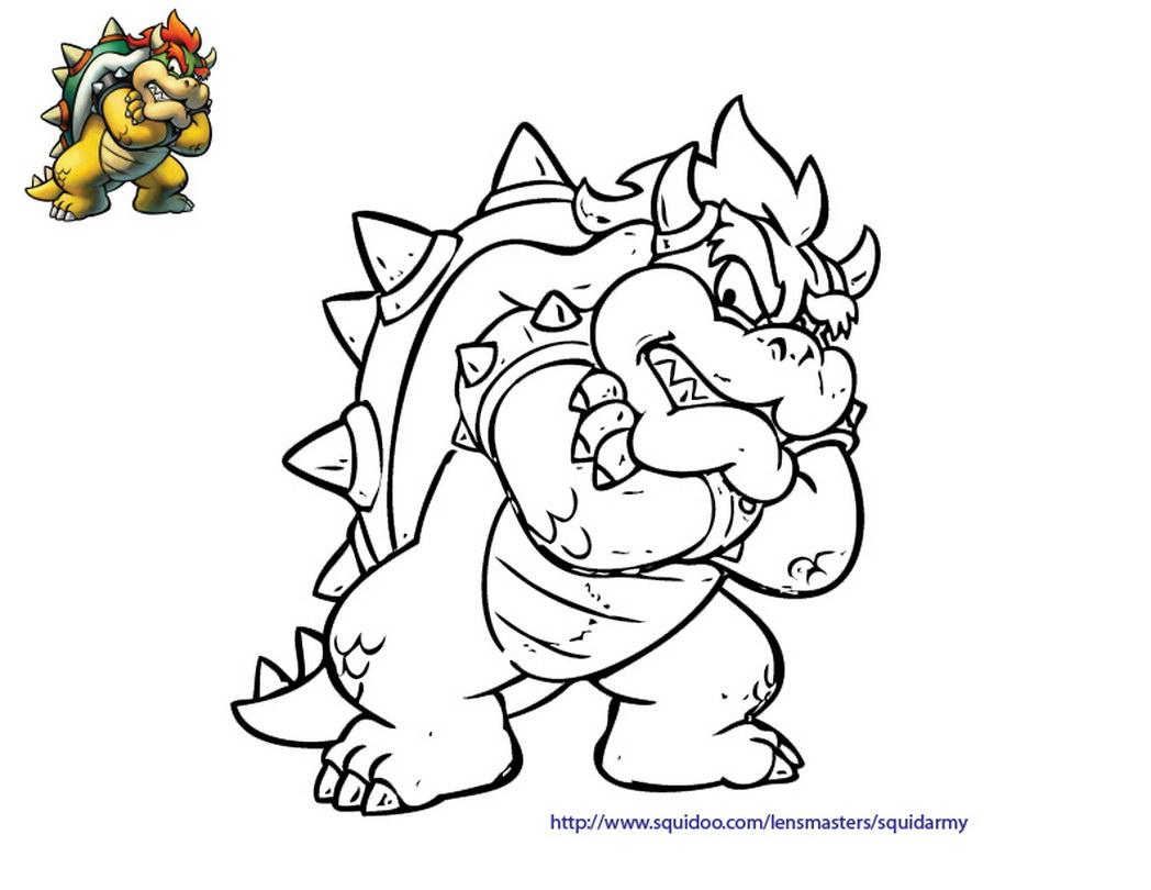 1048x810 Baby Bowser Coloring Pages