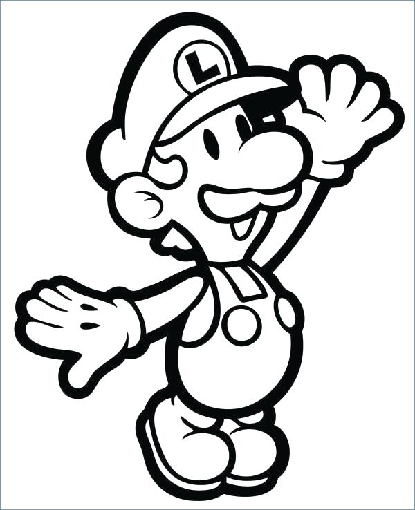 600x738 Mario Coloring Sheets
