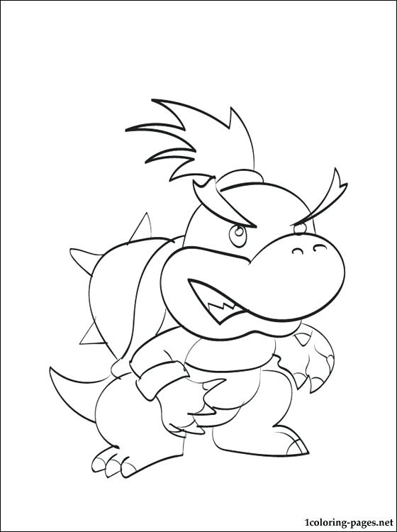 560x750 Bowser Coloring Page Baby Coloring Page Fan Photo Paper Bowser