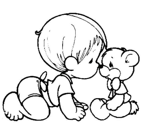 600x576 Baby Boy Coloring Pages New Baby Boy Coloring Pages Packed