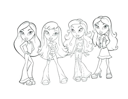 527x408 Bratz Coloring Pages Jade