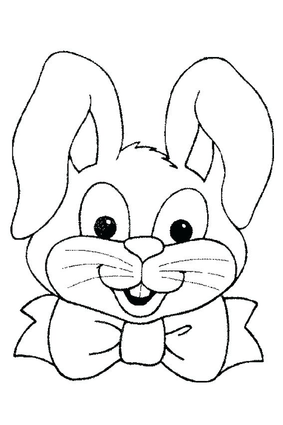 567x850 Bunny Color Page Mask Rabbit Baby Bunny Coloring Page Coloring