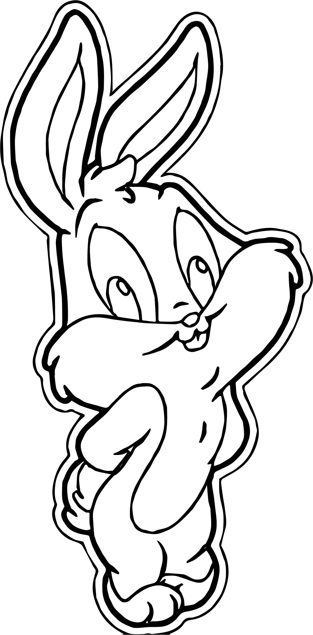 1263x2564 Finished Baby Bugs Bunny Coloring Page Wecoloringpage