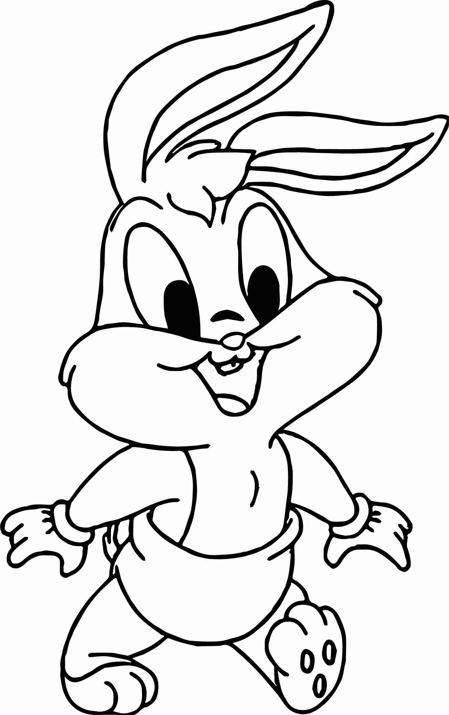 1514x2408 The Looney Tunes Baby Bugs Bunny Coloring Page Wecoloringpage