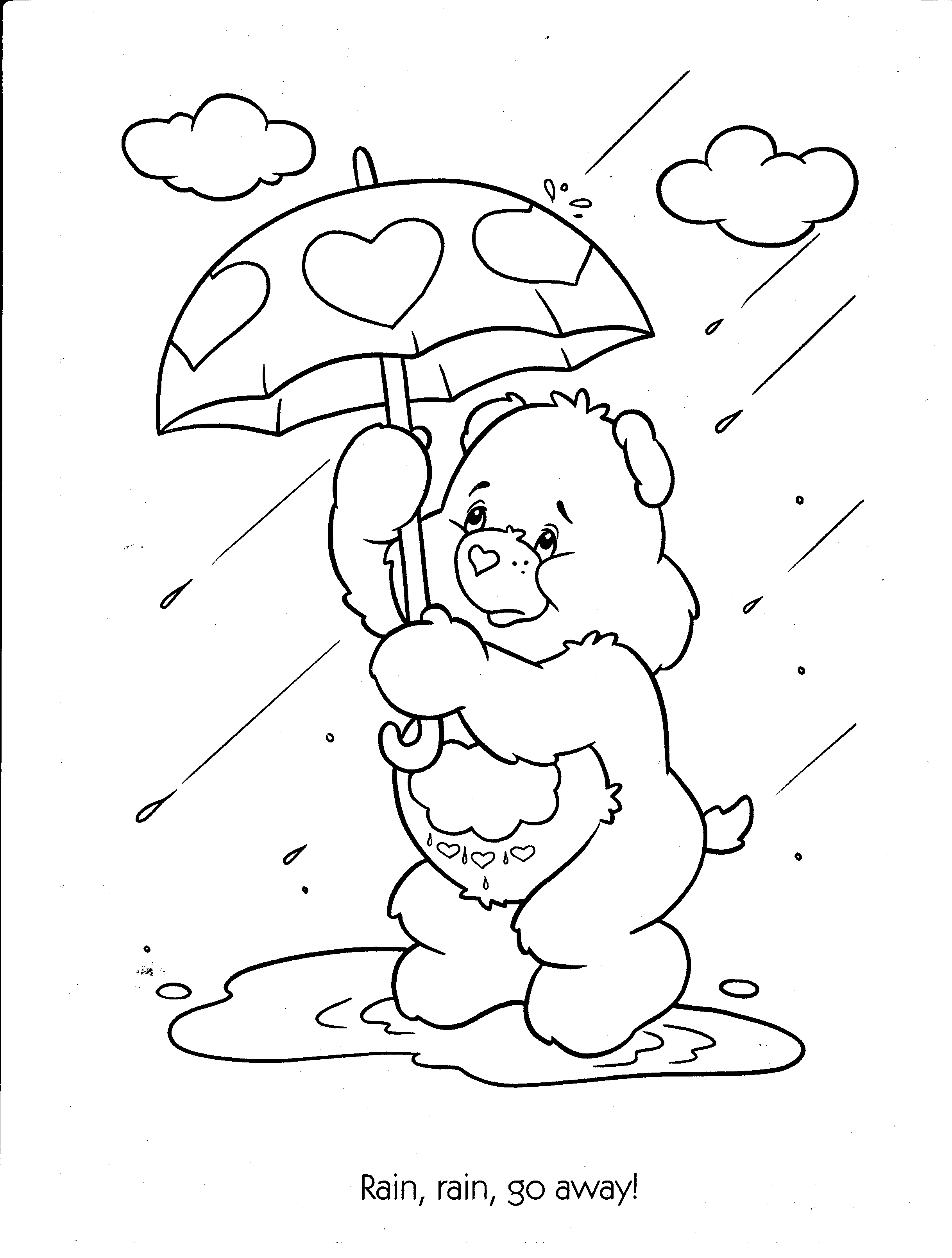2436x3216 Free Printable Care Bear Coloring Pages For Kids