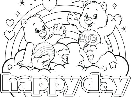 450x334 Ideas Care Bears Coloring Pages For Care Bears Coloring Page