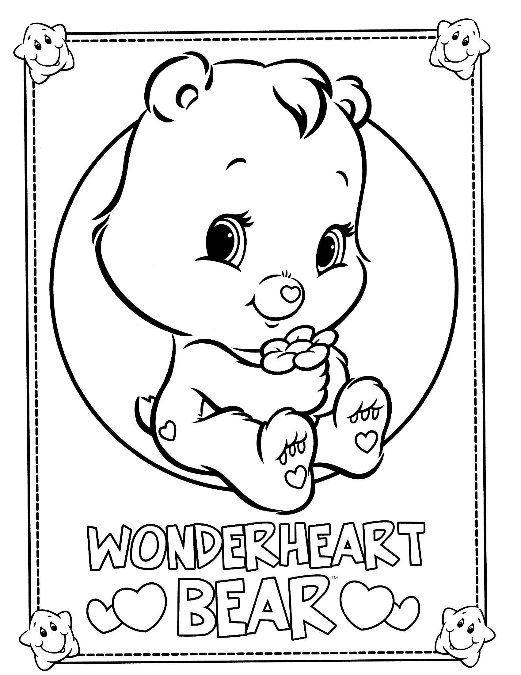1700x2200 Care Bears Coloring Page Coloring Pages Care Bears