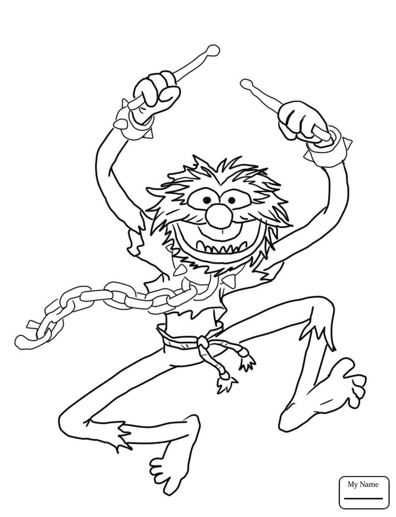 785x1024 Muppets Coloring Pages Drum The Muppet And Friends Cartoons Show