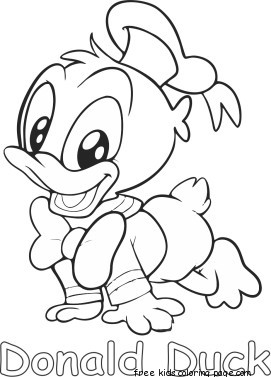 271x377 Printables Disney Donald Duck Baby Coloring Pages For Kidsfree