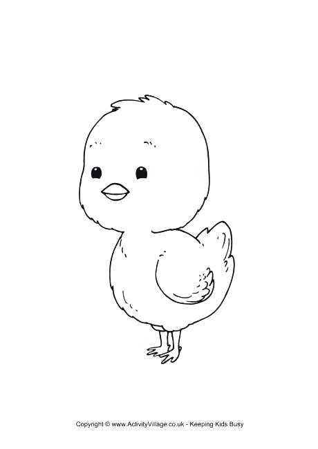 460x650 Easter Chick Coloring Page Free Printable Easter Baby Chick