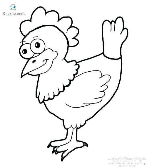 500x570 Baby Chick Coloring Page Pages Chicken