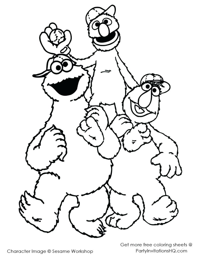 850x1100 Coloring Page Cookie Monster Coloring Pages Marvelous Baby