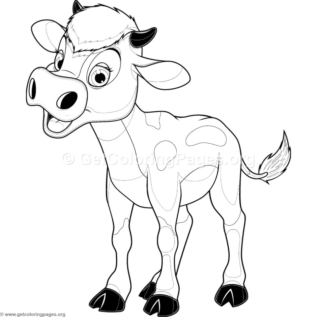 1008x1008 Baby Cow Coloring Pages