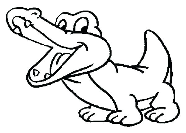 600x429 Crocodile Coloring Page Crocodile Coloring Pages Sheet Drawing