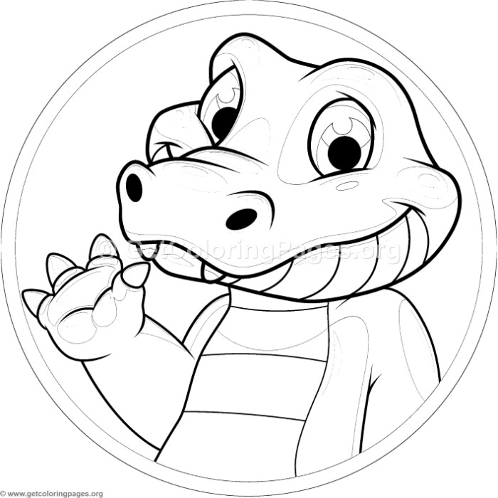 700x700 Cute Baby Crocodile Coloring Pages