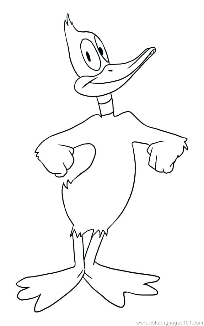 650x1040 Coloring Pages Of Baby Daffy Duck Rubber Page