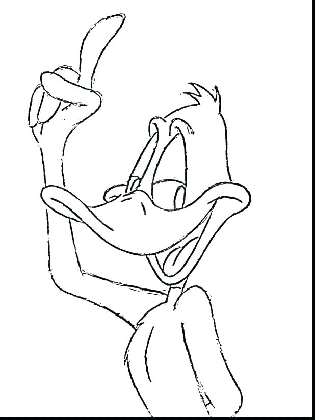 618x824 Daffy Duck Coloring Pages