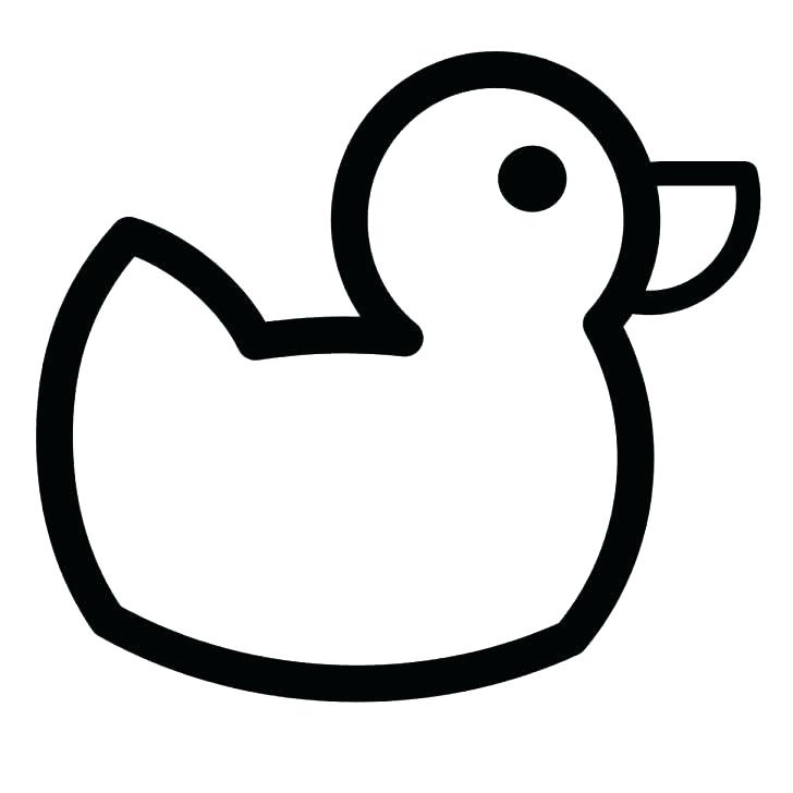 728x728 Duck Coloring Pages