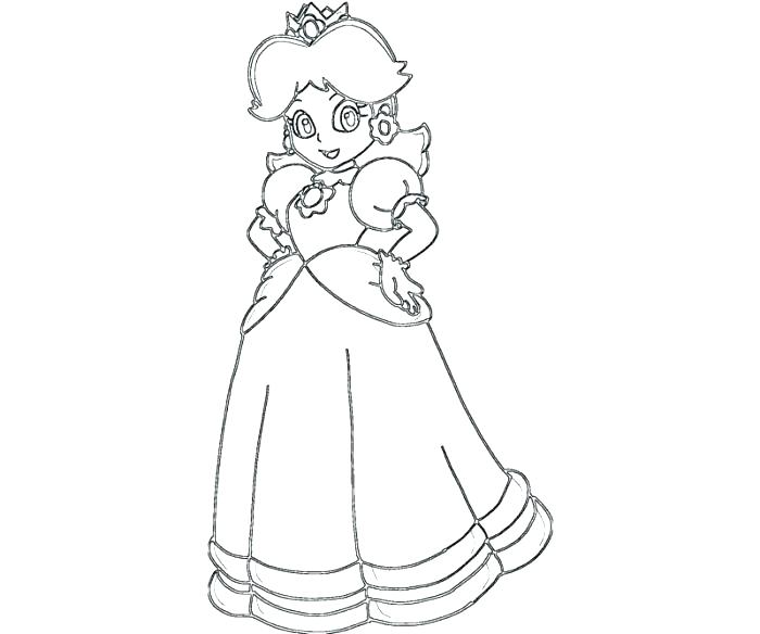 700x584 Daisy Coloring Pages Princess Baby Princess Daisy Coloring Pages