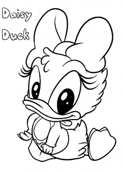 242x338 Daisy Duck Coloring Pages Printable