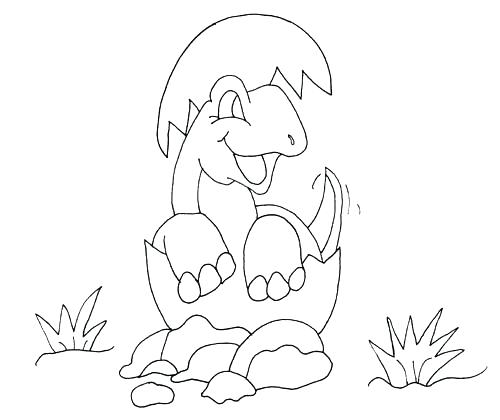500x420 Baby Dinosaur Coloring Pages With Cute Dino Coloring Pages Free