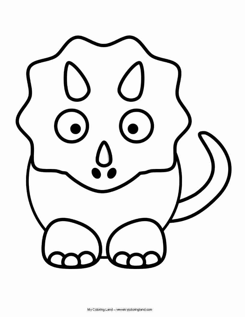 816x1056 Small Baby Dinosaur Coloring Page Wecoloringpage Noticeable