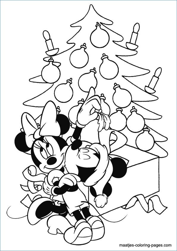 595x842 Baby Mickey Mouse Christmas Coloring Pages