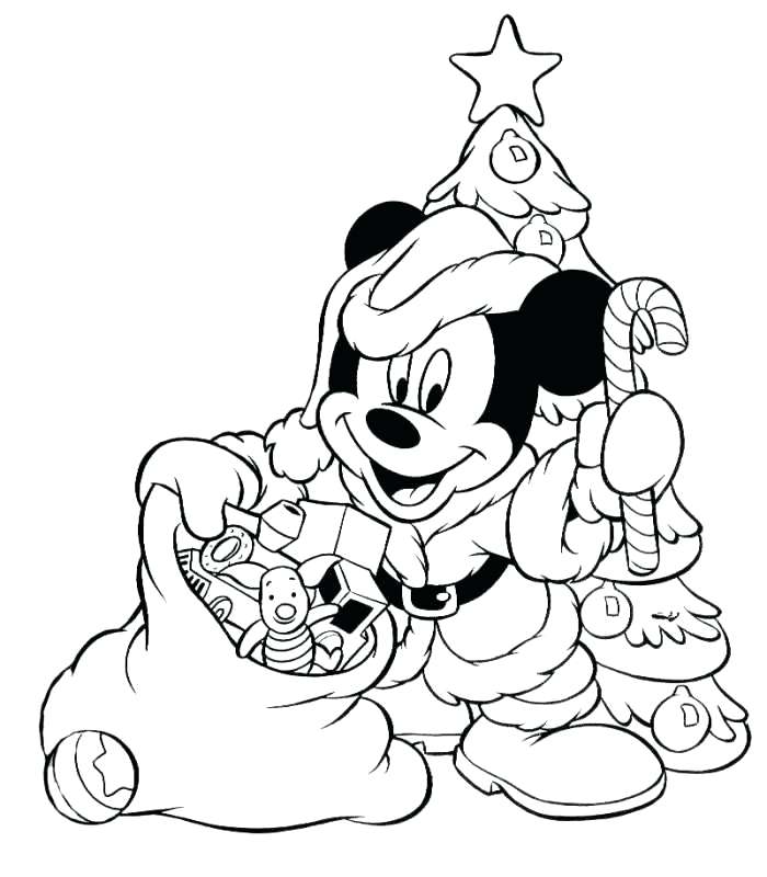 700x800 Christmas Minnie Mouse Coloring Pages Baby Disney Christmas