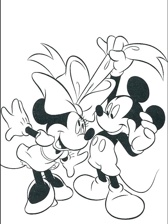 572x764 Extraordinary Mickey And Mouse Coloring Pages With Printable Baby
