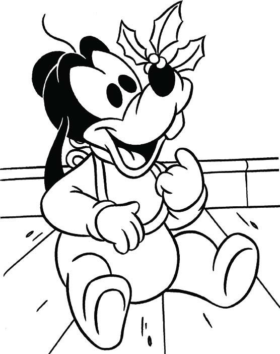 556x702 Goofy Christmas Coloring Pages Baby Goofy Coloring Page Coloring