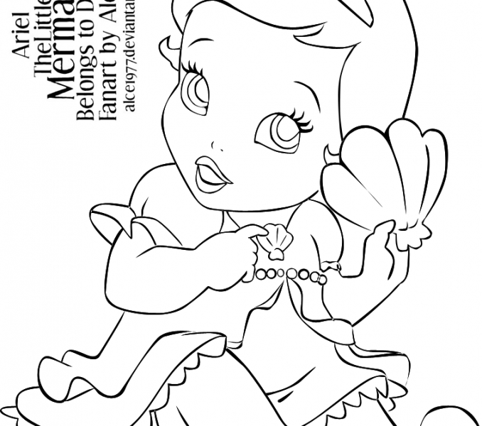 678x600 Baby Disney Princess Coloring Pages Ba Disney Princess Coloring