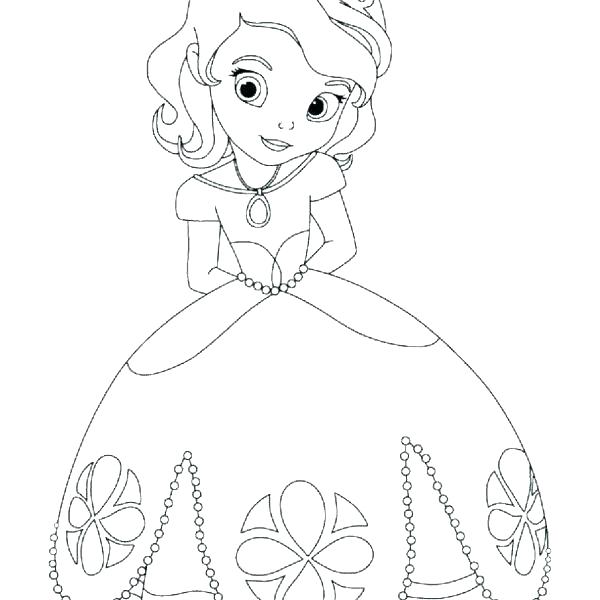 600x600 Baby Disney Princess Coloring Pages