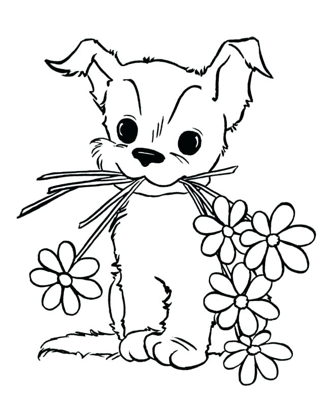 650x796 Cute Dog Coloring Pages Icontent