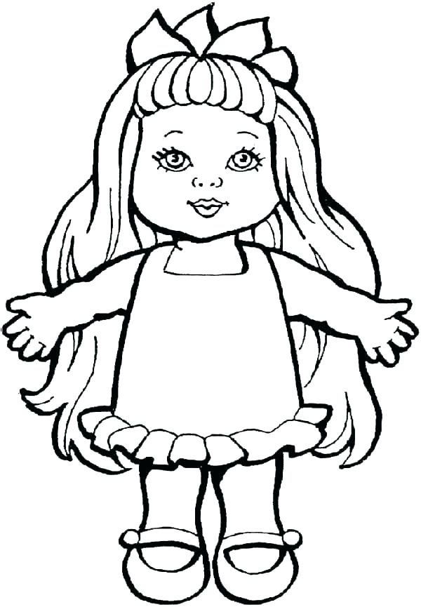 600x865 Baby Doll Coloring Pages Baby Doll Coloring Pages Printable Kids
