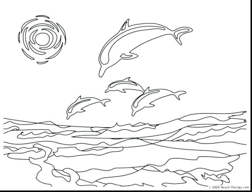 863x657 Printable Dolphin Coloring Pages Or Awesome Dolphins Coloring