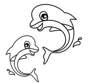 300x275 Cute Dolphin Coloring Pages
