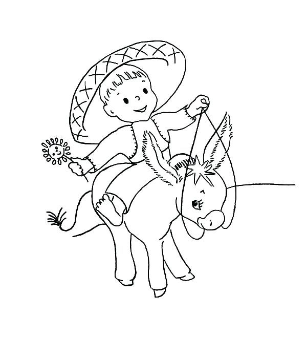 The best free Donkey coloring page images. Download from 373 free