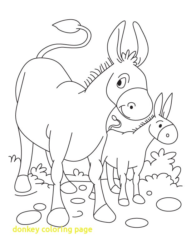 612x792 Donkey Coloring Page Free Pages Throughout Prepare