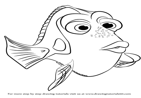 Baby Dory Coloring Pages at GetDrawings | Free download