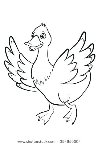 318x470 Coloring Pages Duck