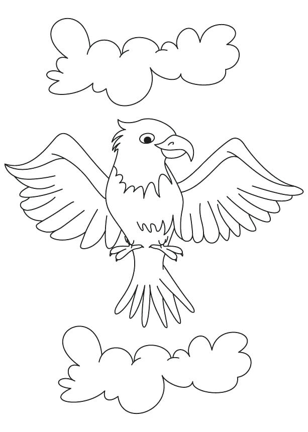 613x860 Eagle Coloring Page For Kids Cartoon Eagle Coloring Page Coloring