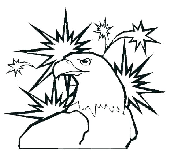 600x527 Bald Eagle Coloring Pages Free Of Eagles Color Page Amazing Baby