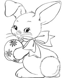 236x300 Bunny Coloring Page