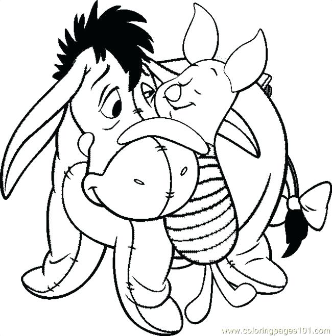 650x659 Eeyore Coloring Pages Coloring Pages Coloring Pages Luxury Cute