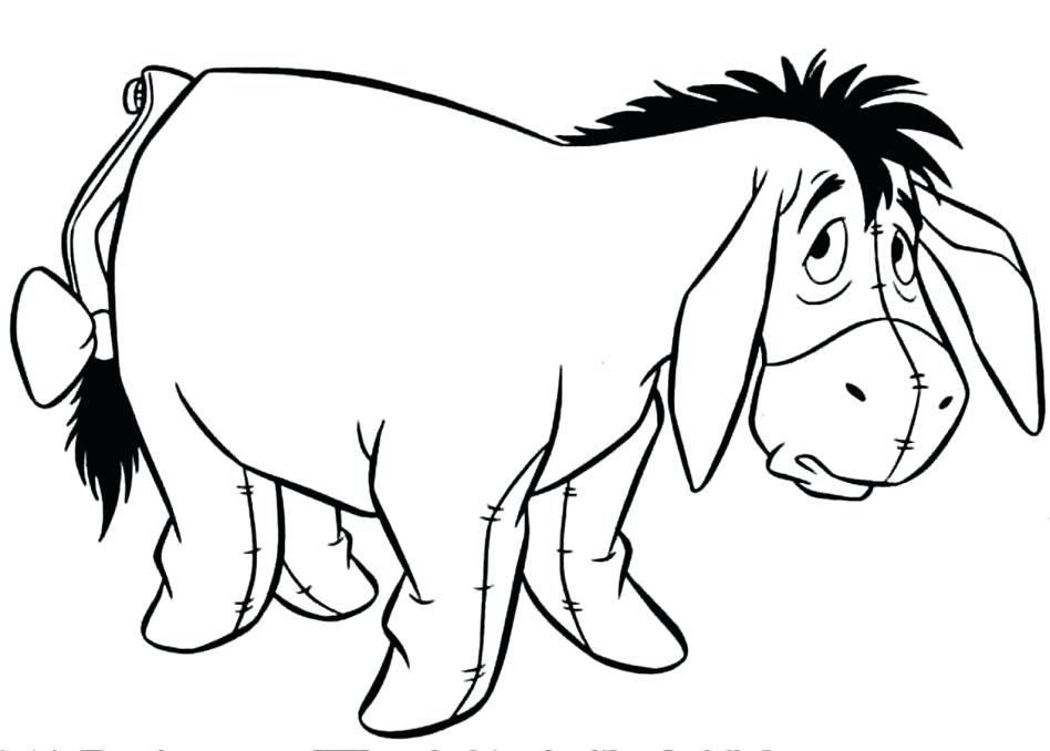 948x678 Eeyore Valentines Day Coloring Pages Printable For Kids