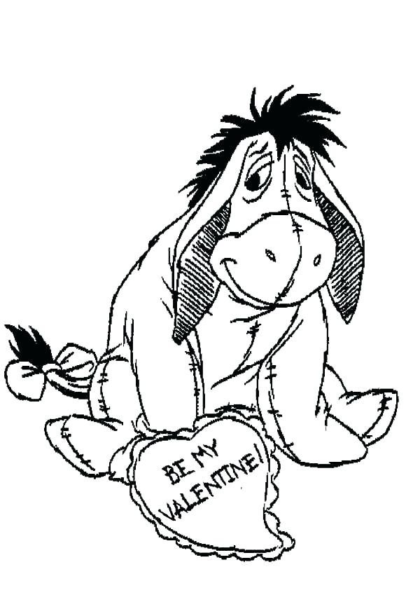 600x849 Baby Eeyore Coloring Pages Baby Coloring Pages Drawing Baby