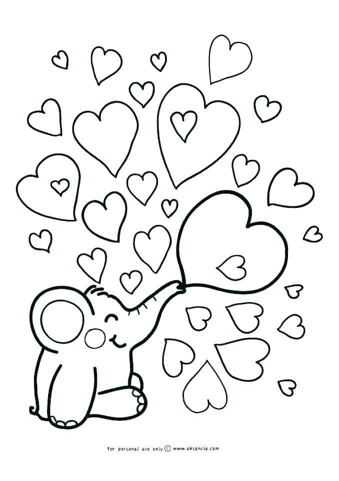 678x960 Baby Elephant Color Pages