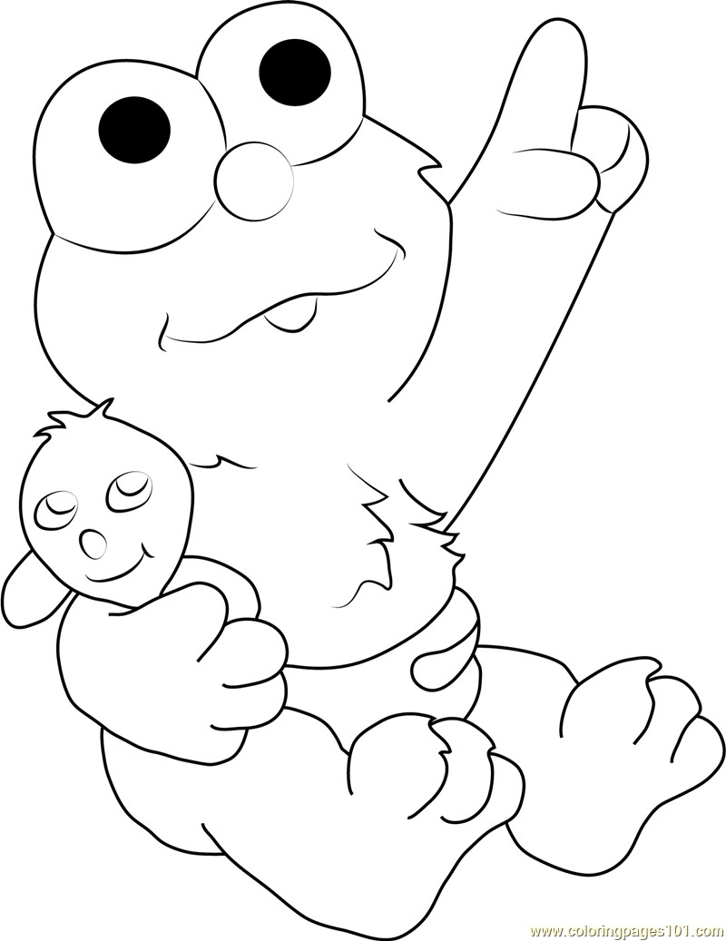 800x1037 Baby Elmo Coloring Page Free Sesame Street Pages Beautiful Sheet